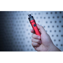 Load image into Gallery viewer, close-up image of hand holding Vaporesso GTX GO 40 Kit in Red
