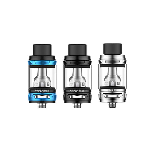Vaporesso NRG Tank 5ml in Blue, Black, and Silver colours